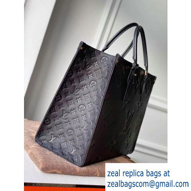 Louis Vuitton Monogram Empreinte Giant Onthego Tote Bag GM Black M44925 - Click Image to Close