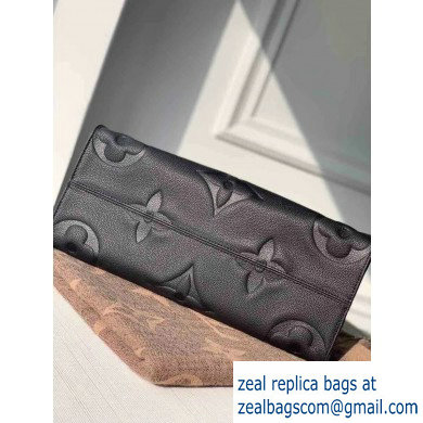 Louis Vuitton Monogram Empreinte Giant Onthego Tote Bag MM Black