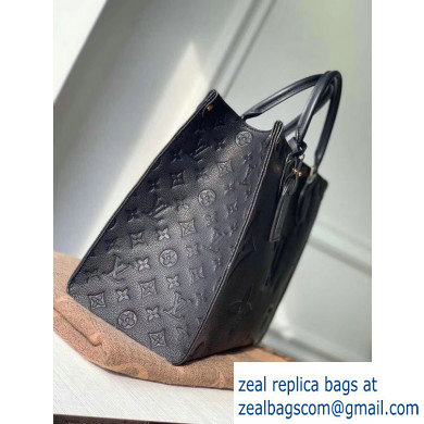 Louis Vuitton Monogram Empreinte Giant Onthego Tote Bag MM Black