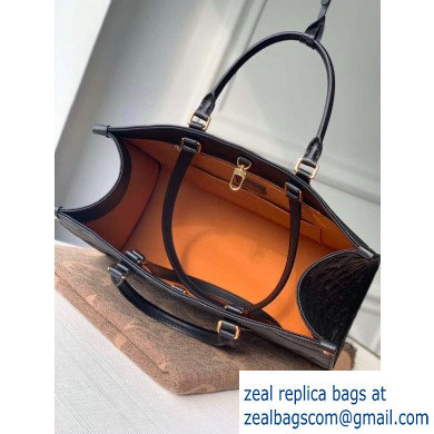 Louis Vuitton Monogram Empreinte Giant Onthego Tote Bag MM Black