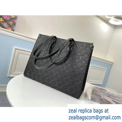 Louis Vuitton Monogram Empreinte Onthego Tote Bag GM Black