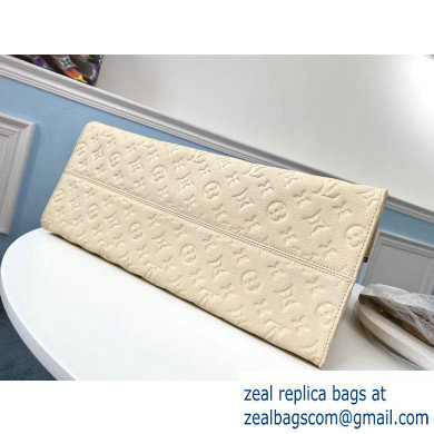 Louis Vuitton Monogram Empreinte Onthego Tote Bag GM Creamy - Click Image to Close