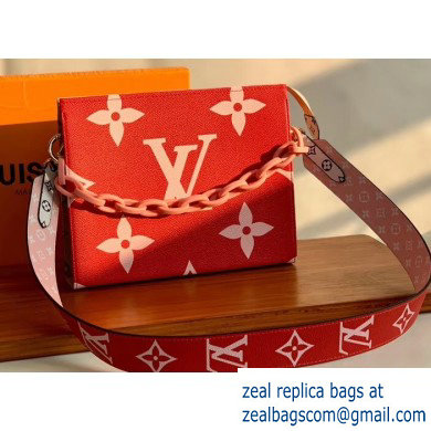 Louis Vuitton Monogram Giant Canvas Toiletry Pouch 26 Bag with Chain and Strap Rounge 2020 - Click Image to Close