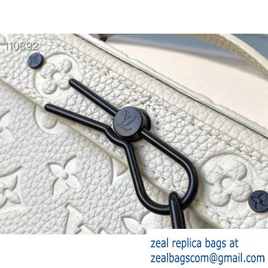 Louis Vuitton Monogram Leather Mini Soft Trunk Bag M61117 White 2020