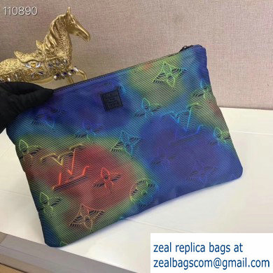Louis Vuitton Reversible Pouch Clutch Bag Rainbow Monogram Print M68777 2020