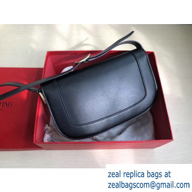Valentino Supervee Calfskin Crossbody Large Bag Black 2020