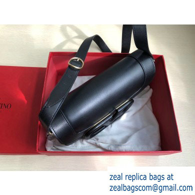Valentino Supervee Calfskin Crossbody Large Bag Black 2020