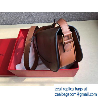Valentino Supervee Calfskin Crossbody Large Bag Brown 2020 - Click Image to Close
