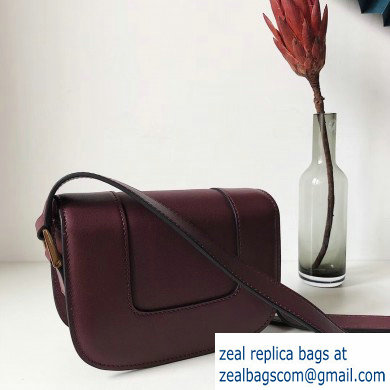 Valentino Supervee Calfskin Crossbody Small Bag Burgundy 2020