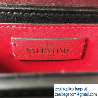 Valentino Supervee Calfskin Crossbody Small Bag Burgundy 2020