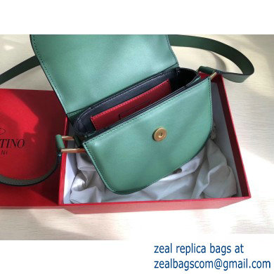 Valentino Supervee Calfskin Crossbody Small Bag Green 2020