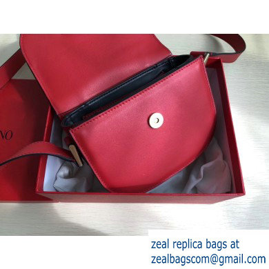 Valentino Supervee Calfskin Crossbody Small Bag Red 2020 - Click Image to Close