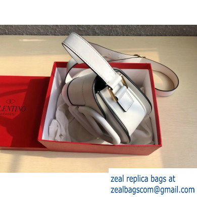 Valentino Supervee Calfskin Crossbody Small Bag White 2020 - Click Image to Close