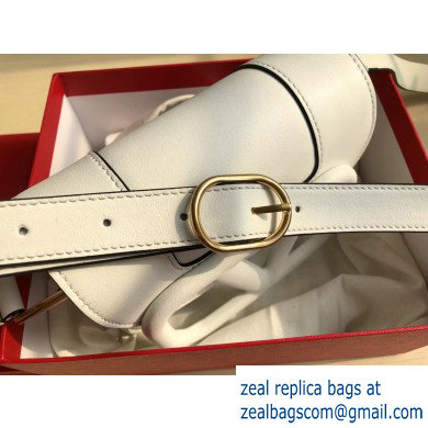 Valentino Supervee Calfskin Crossbody Small Bag White 2020