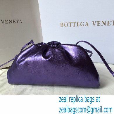 Bottega Veneta Frame Pouch Clutch Small Bag with Strap In Butter Calf metallic purple 2020 - Click Image to Close