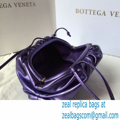 Bottega Veneta Frame Pouch Clutch Small Bag with Strap In Butter Calf metallic purple 2020 - Click Image to Close