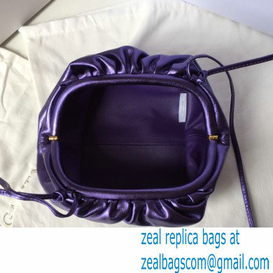 Bottega Veneta Frame Pouch Clutch Small Bag with Strap In Butter Calf metallic purple 2020 - Click Image to Close