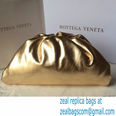 Bottega Veneta Frame Pouch Clutch large Bag with Strap In Butter Calf metallic gold 2020 - Click Image to Close