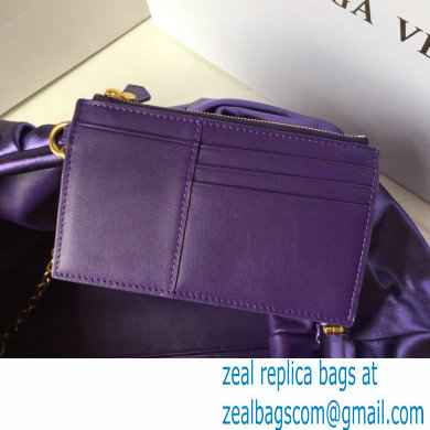 Bottega Veneta Frame Pouch Clutch large Bag with Strap In Butter Calf metallic purple 2020 - Click Image to Close