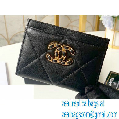 Chanel 19 Card Holder AP1167 Black 2020