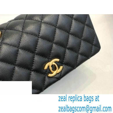 Chanel Coco Handle Small Flap Bag Black/Burgundy with Lizard Top Handle A92990 Top Quality 7147
