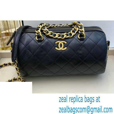 Chanel Grained Calfskin Bowling Bag AS1897 Black 2020