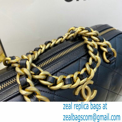 Chanel Grained Calfskin Bowling Bag AS1897 Black 2020