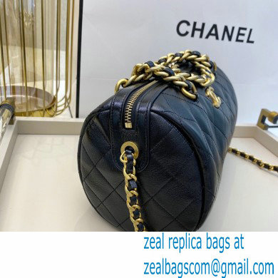 Chanel Grained Calfskin Bowling Bag AS1897 Black 2020