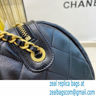 Chanel Grained Calfskin Bowling Bag AS1897 Black 2020