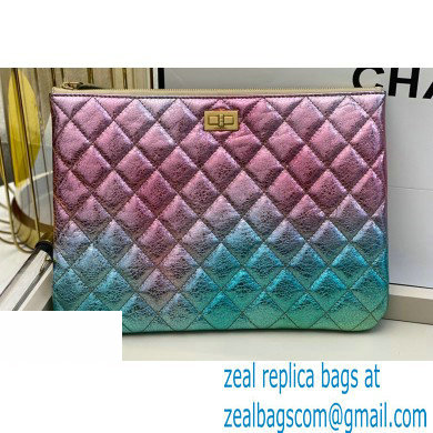 Chanel Multicolor Metallic Goatskin 2.55 Reissue Pouch Clutch Bag 2020