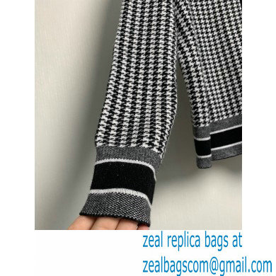 DIOR Black and White Houndstooth Cashmere JACKET 2020