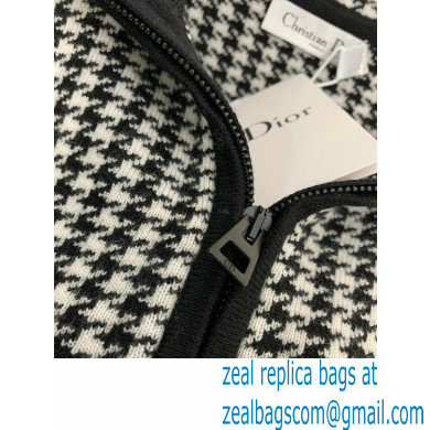 DIOR Black and White Houndstooth Cashmere JACKET 2020