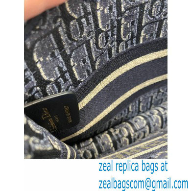 DIOR Blue Dior Oblique Embroidered Velvet small book tote bag 2020 - Click Image to Close
