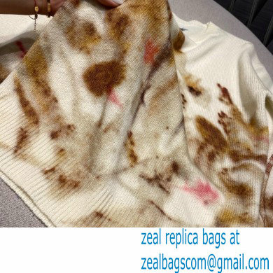 DIOR FLOWER PRINTED CASHMERE SWEATER 2020
