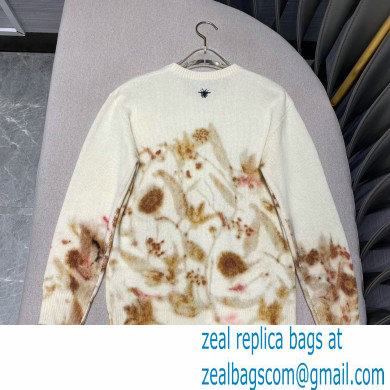 DIOR FLOWER PRINTED CASHMERE SWEATER 2020