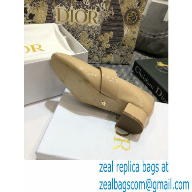 Dior Heel 3.5cm D-Dior Ballet Pumps Patent Nude 2020 - Click Image to Close