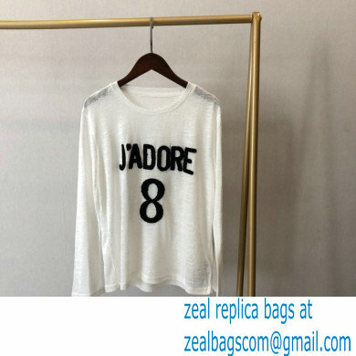 Dior J'adior 8 Print T-shirt white 2020 - Click Image to Close
