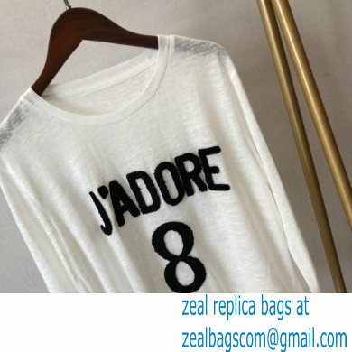 Dior J'adior 8 Print T-shirt white 2020 - Click Image to Close