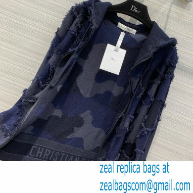 Dior Reversible Zipped Cardigan with Hood 2020
