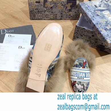 Dior Shearling Fur Slippers 01 2020