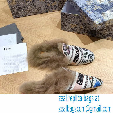 Dior Shearling Fur Slippers 03 2020 - Click Image to Close