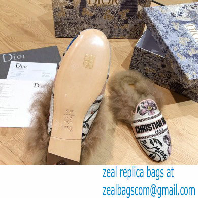 Dior Shearling Fur Slippers 03 2020