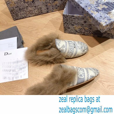 Dior Shearling Fur Slippers 04 2020 - Click Image to Close