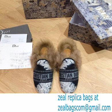 Dior Shearling Fur Slippers 05 2020