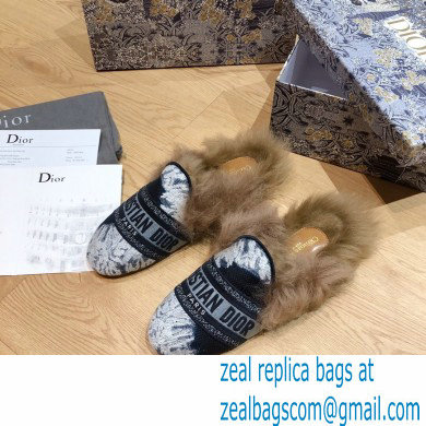 Dior Shearling Fur Slippers 05 2020