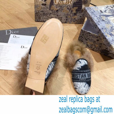 Dior Shearling Fur Slippers 05 2020