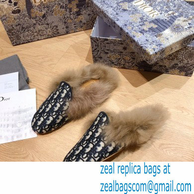 Dior Shearling Fur Slippers 06 2020