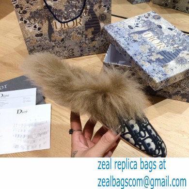 Dior Shearling Fur Slippers 06 2020