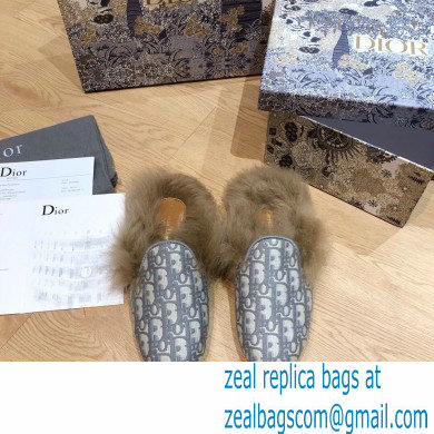 Dior Shearling Fur Slippers 07 2020