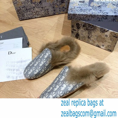 Dior Shearling Fur Slippers 07 2020